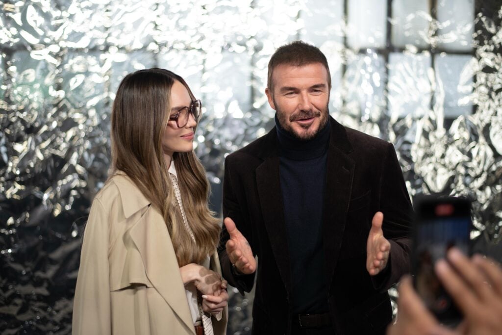 Belinda y David Beckham conquistan juntos Milán