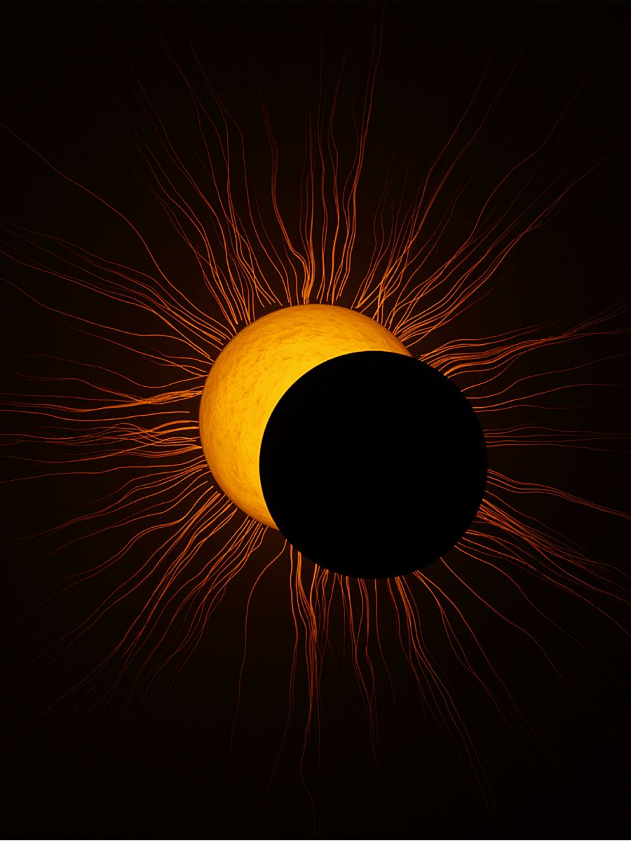 El eclipse solar en Virgo