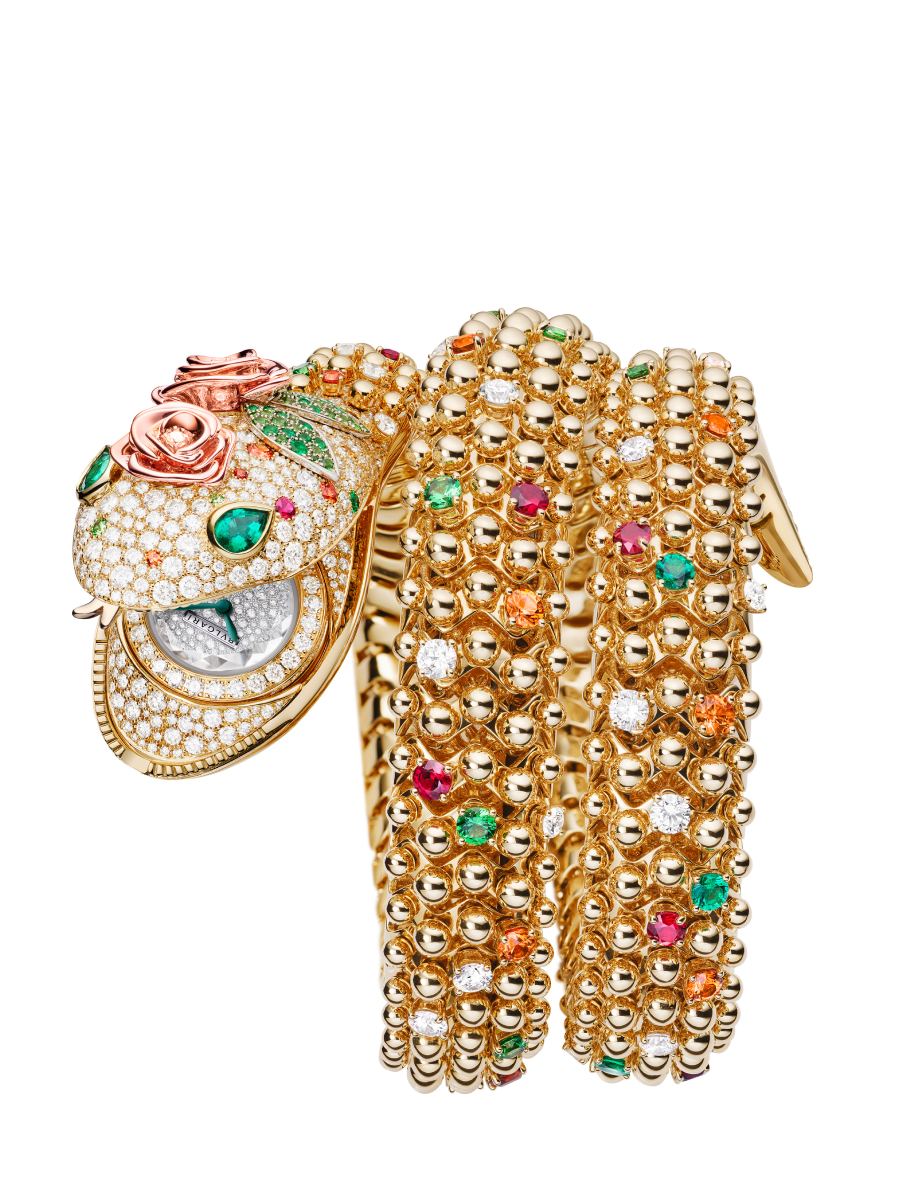 Bvlgari presenta en el SIAR 2025 el reloj secreto Serpenti Pallini Secret Watch
