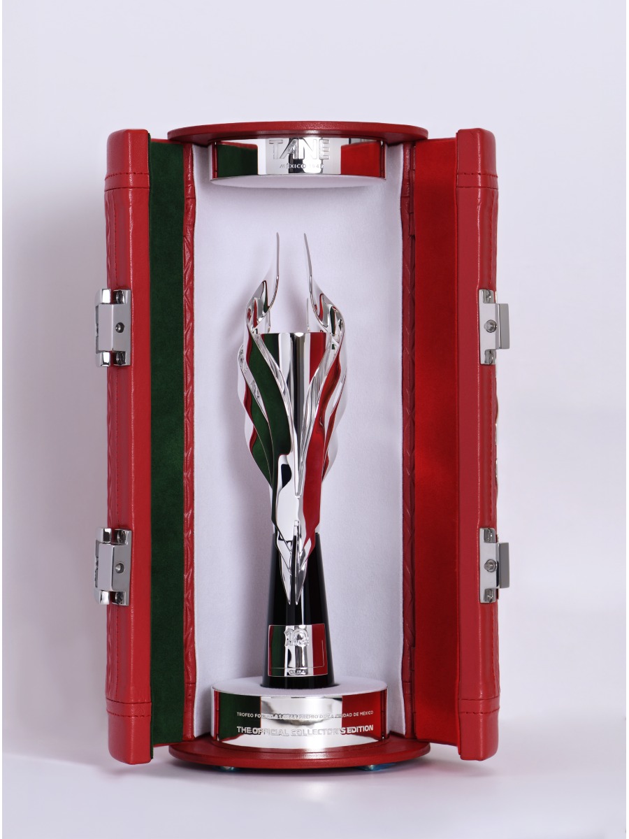 Este es el trofeo oficial de la F1 en México