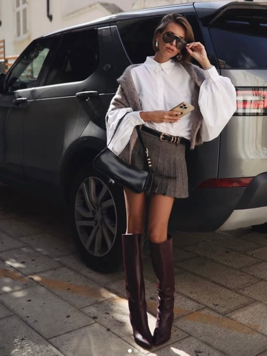 Las botas color granata serán un must esta temporada