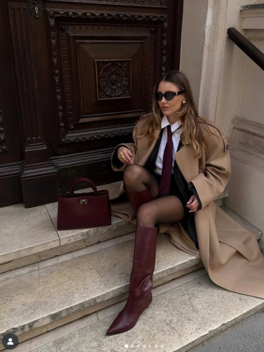 Las botas color granata serán un must esta temporada