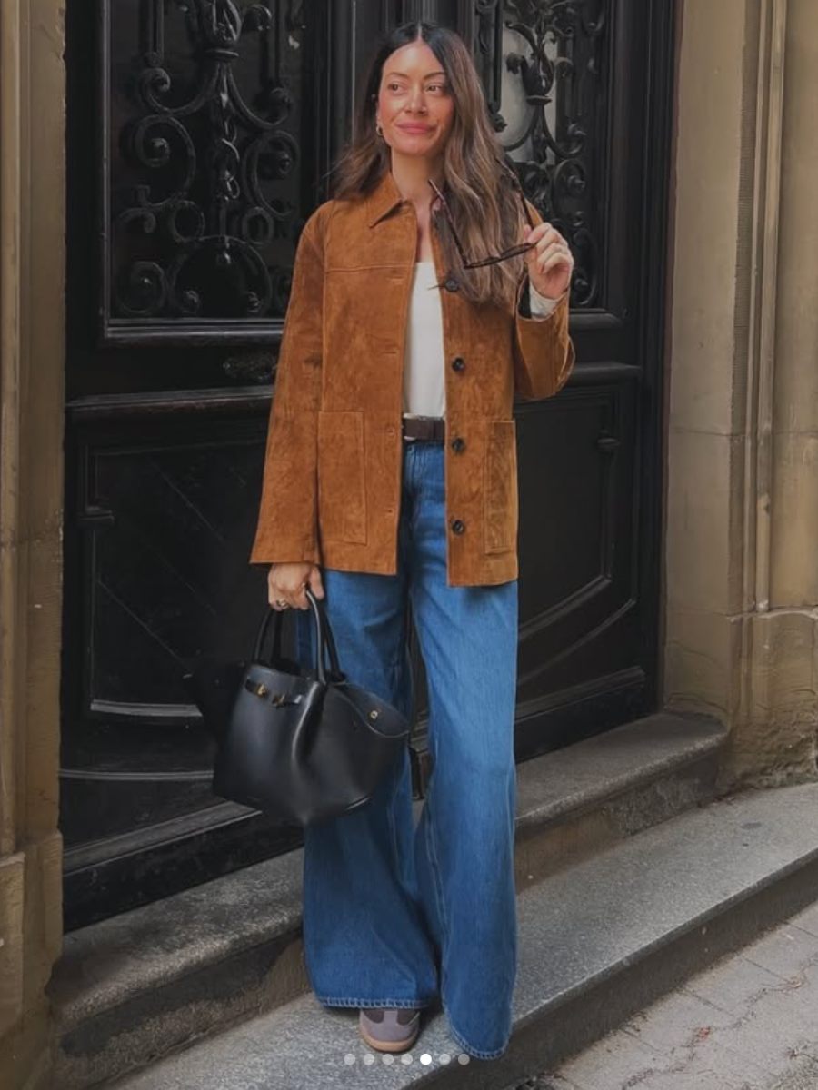 Cómo combinar los jeans 'wide-leg'
