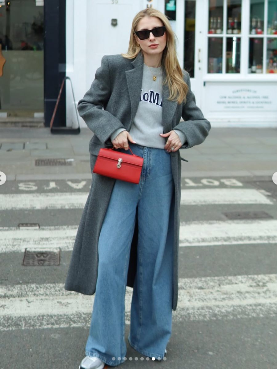 Cómo combinar los jeans 'wide-leg'