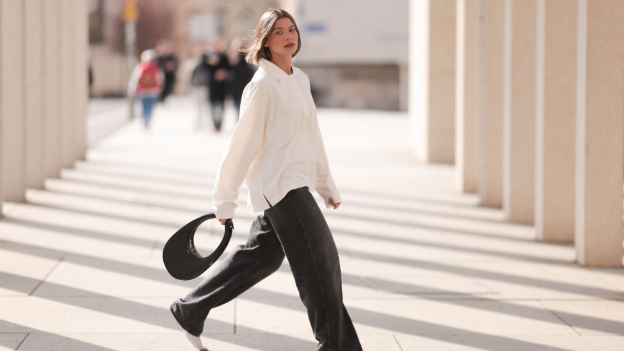 Cómo combinar los jeans 'wide-leg'