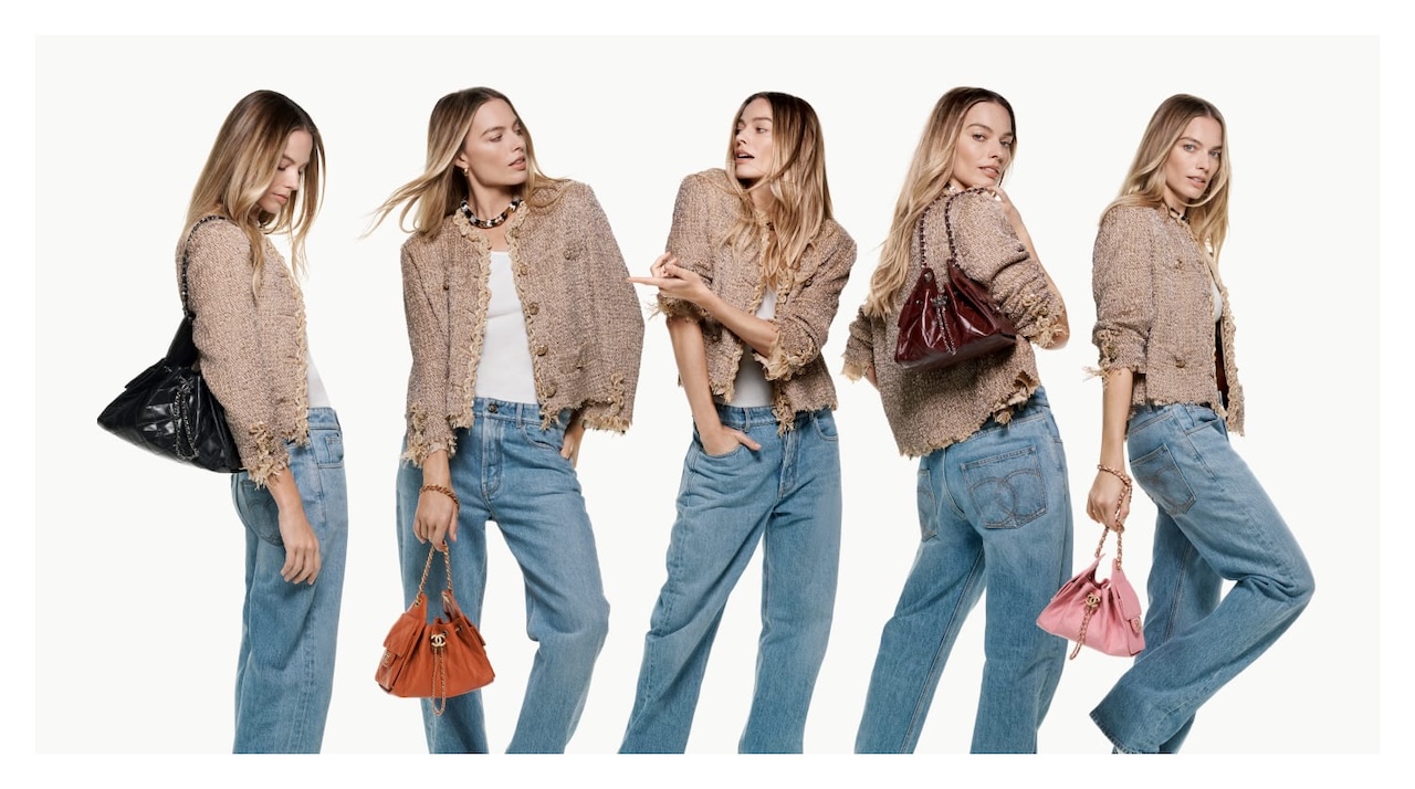 Campaña chanel 25 con versiones de margot robbie