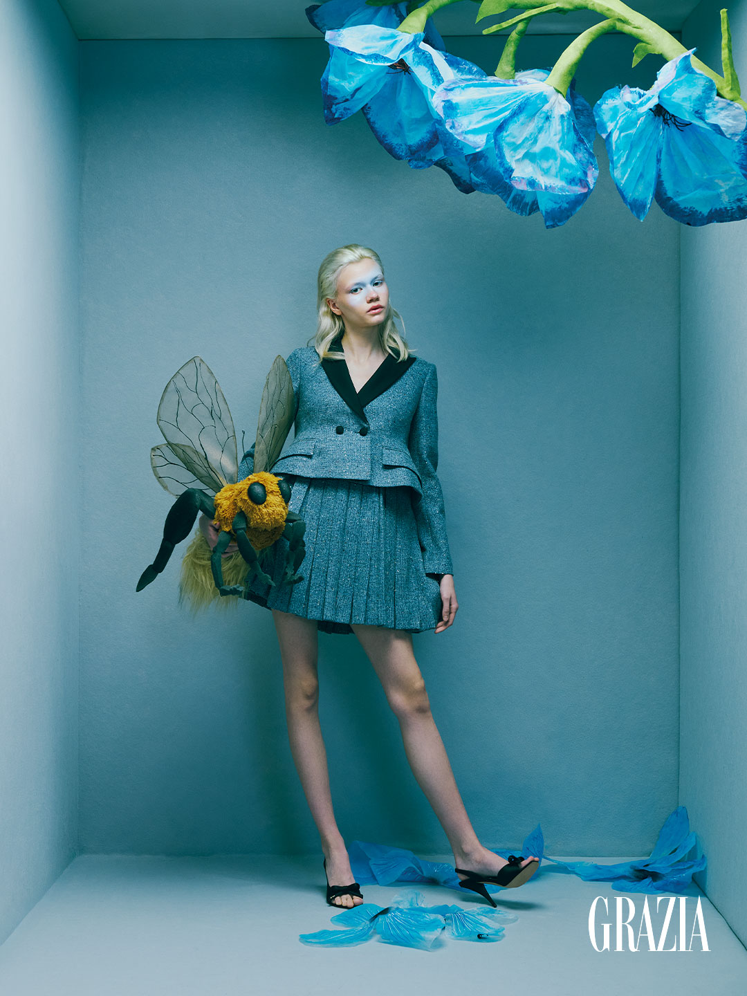 conjunto gris moda primavera para Grazia