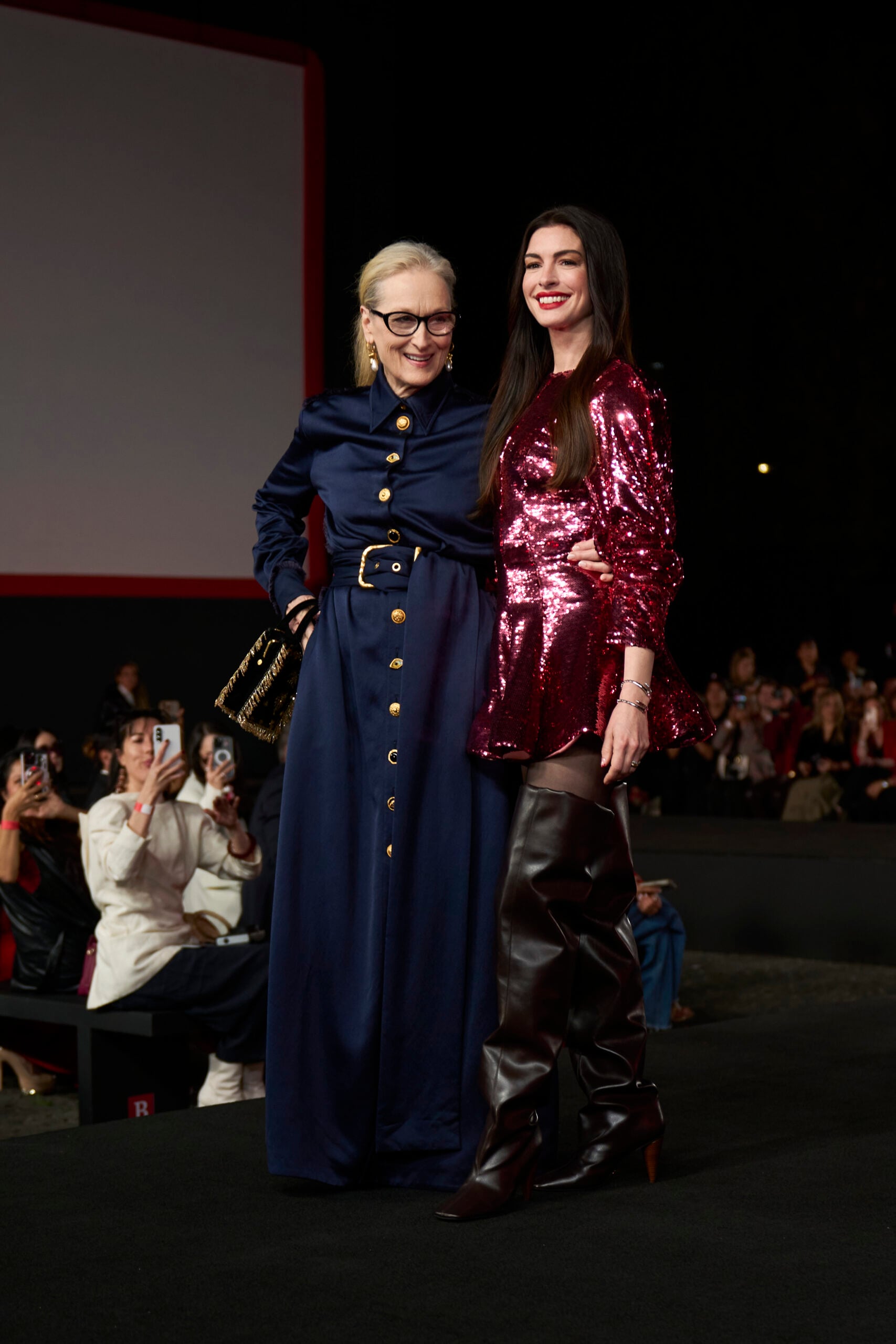 Todos los looks que han protagonizado en el press tour de The Devil Wears Prada