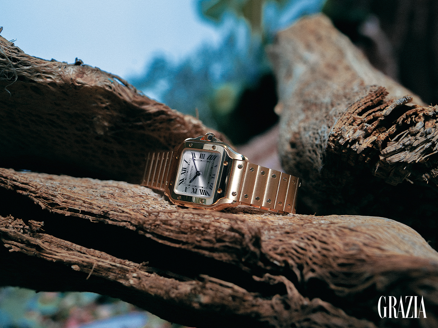 Reloj santos de Cartier oro amarillo