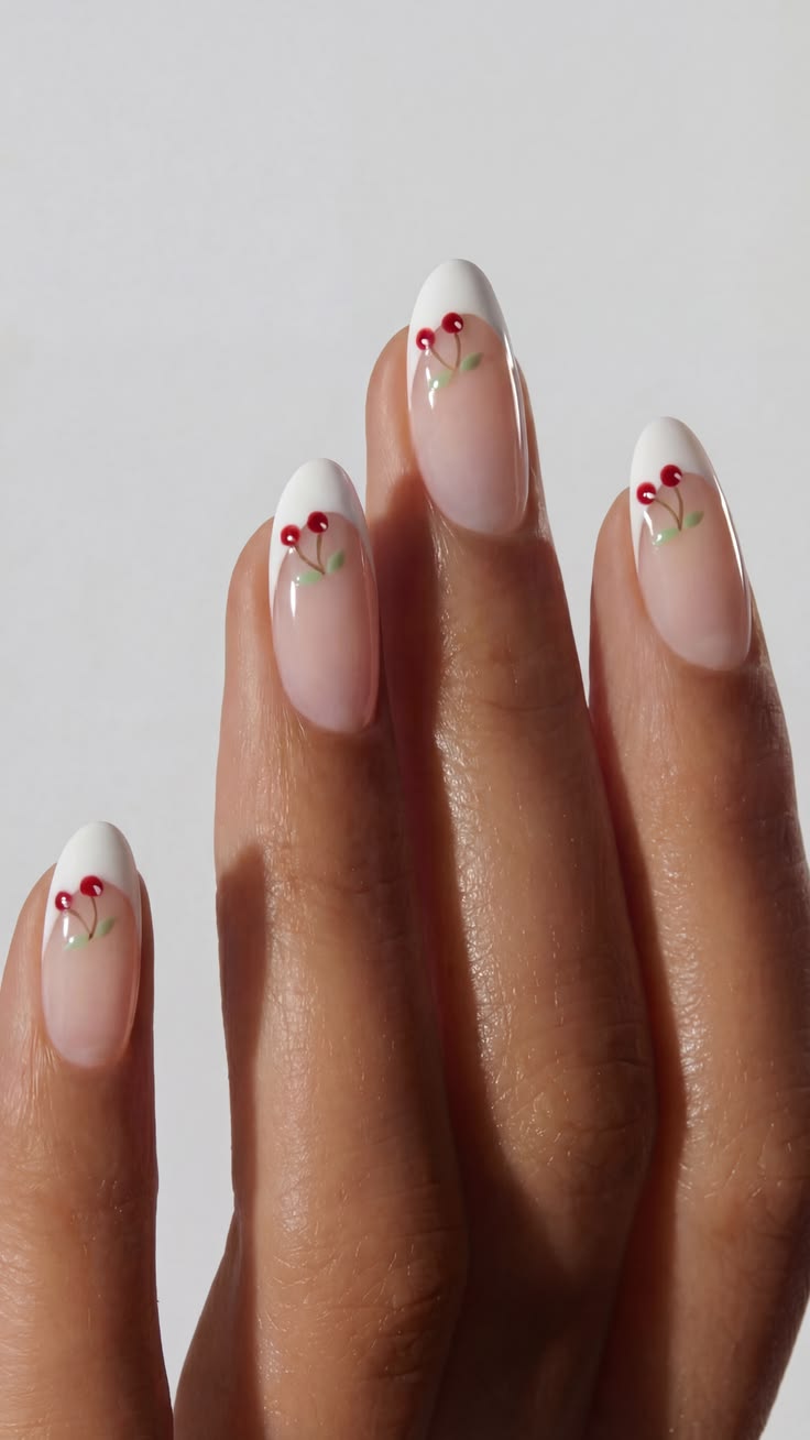Uñas Cherry French: la manicura retro del verano 2026
