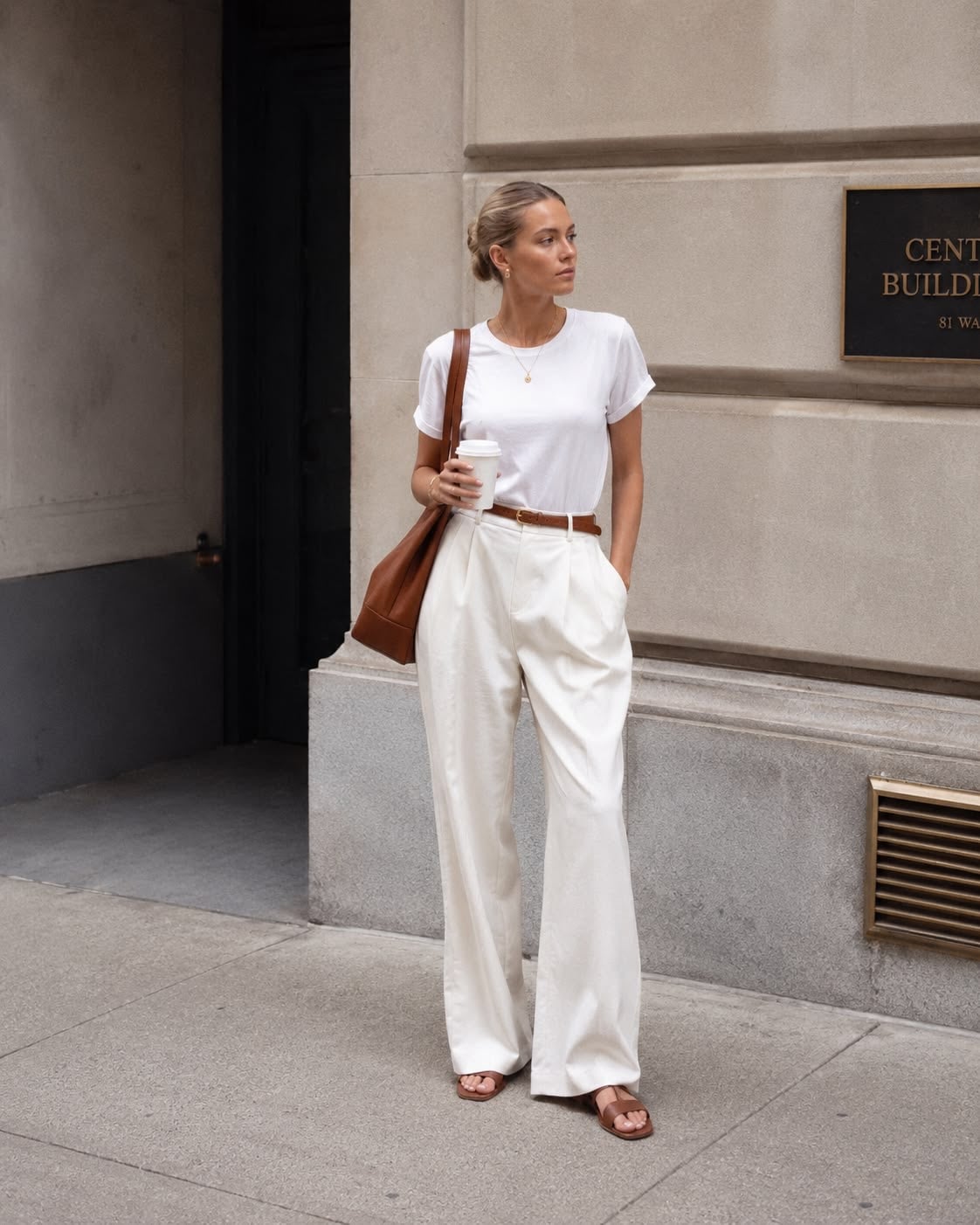 Cómo llevar una camiseta oversize y lograr un look equilibrado