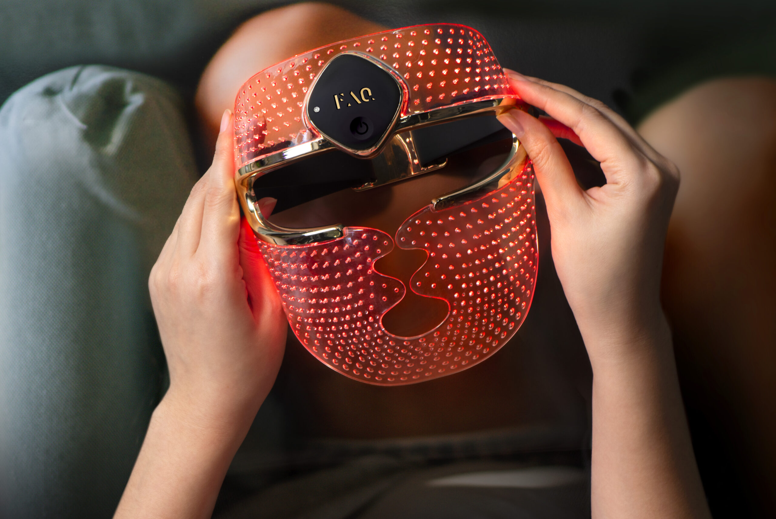 máscara de luz facial led faq 202 plus