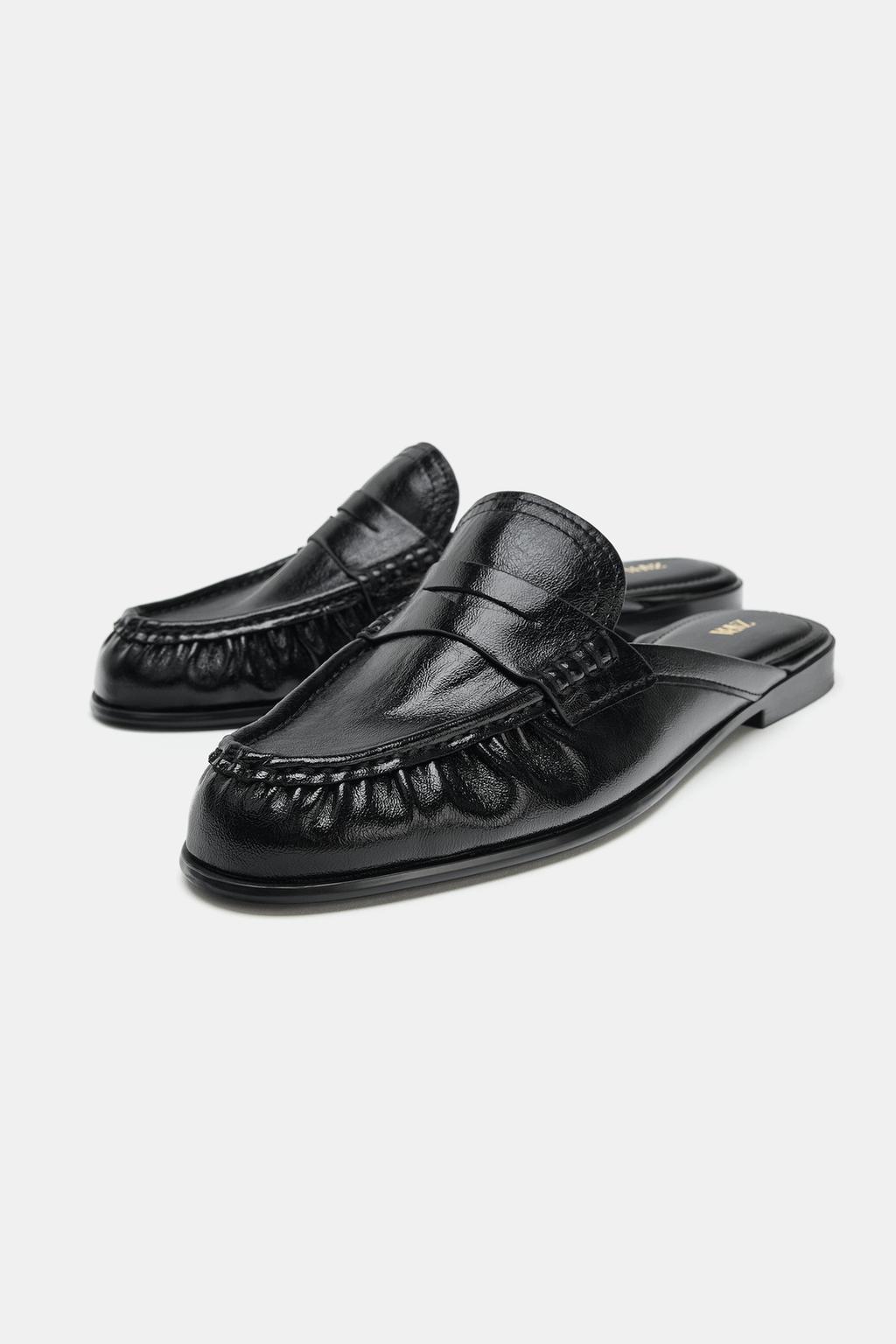 Loafers mules negros
