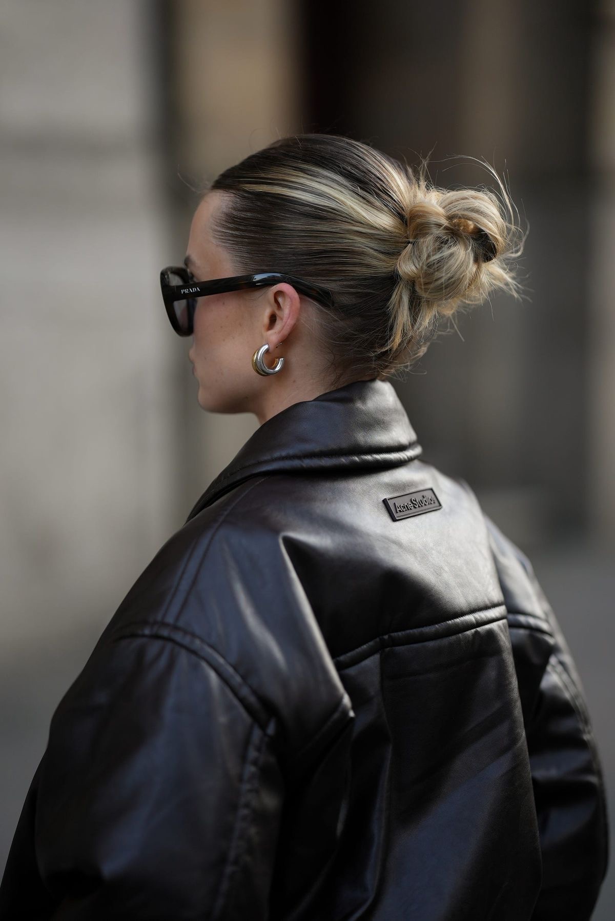 Slick back bun