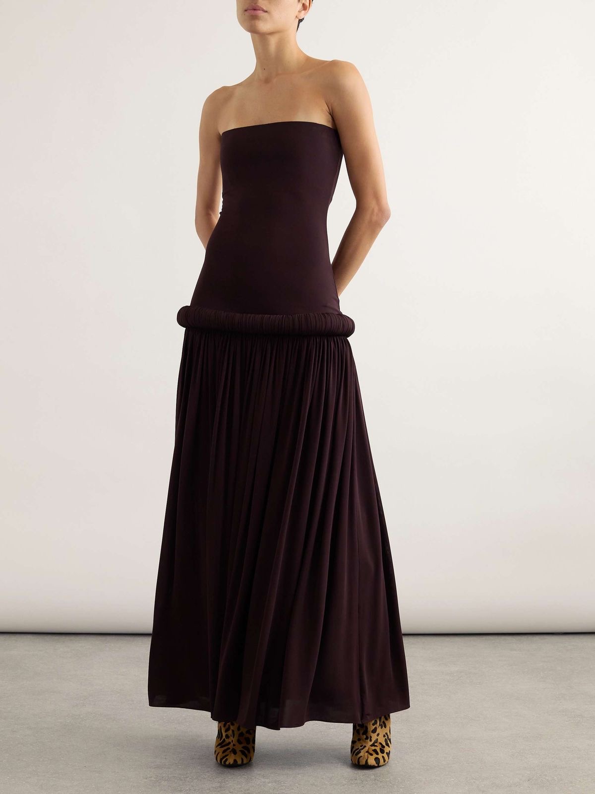 Vestido strapless