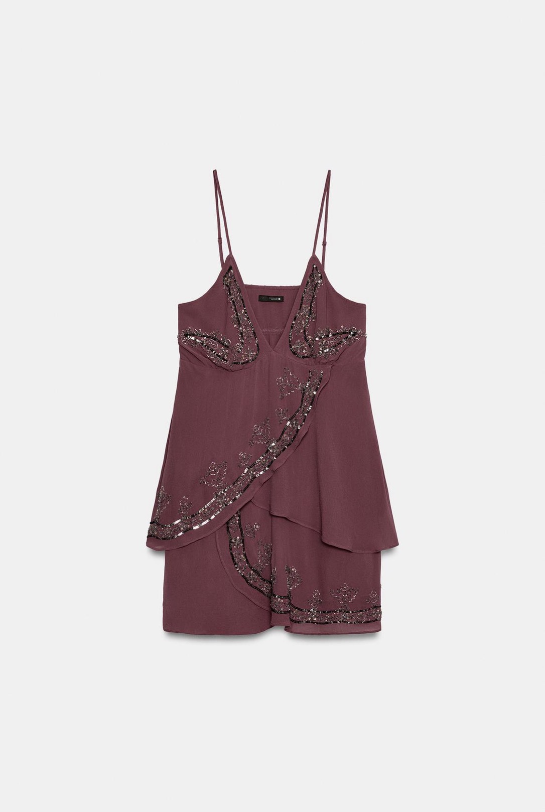 Vestido mini vino