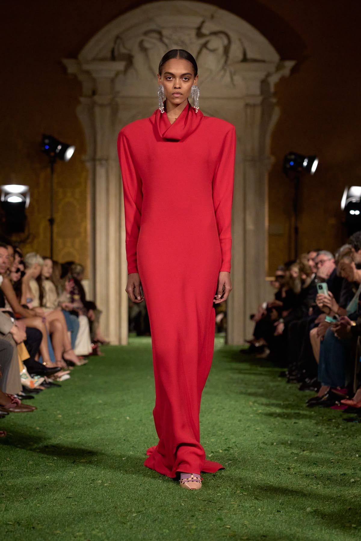 Vestido largo color rojo