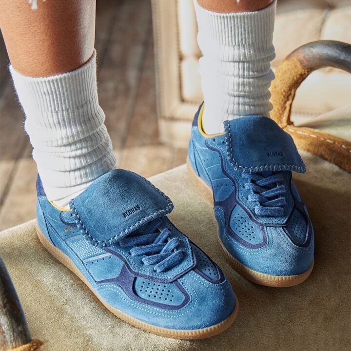 Blue sneakers