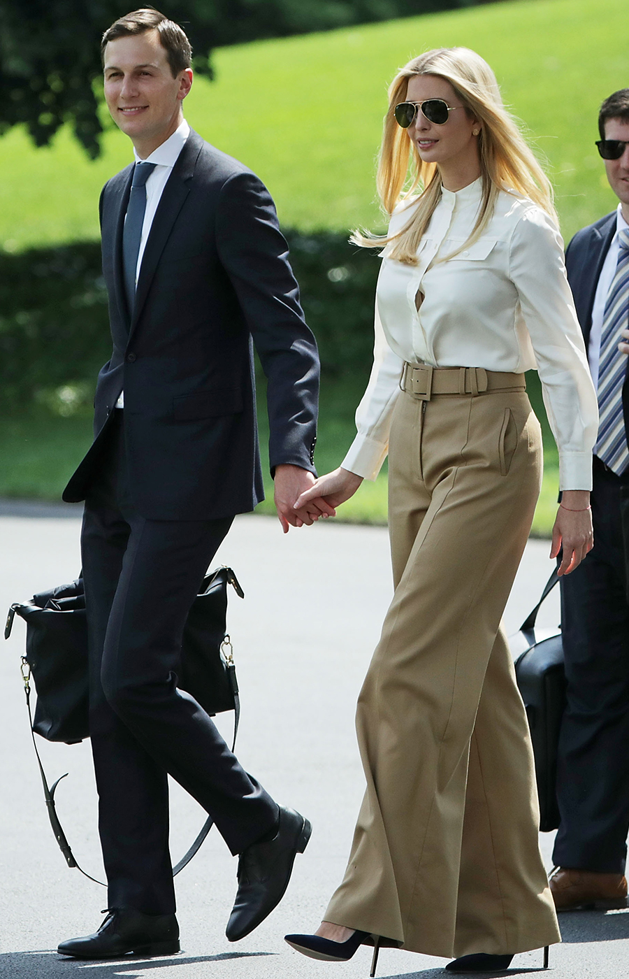 President Trump Departs White House For Camp David