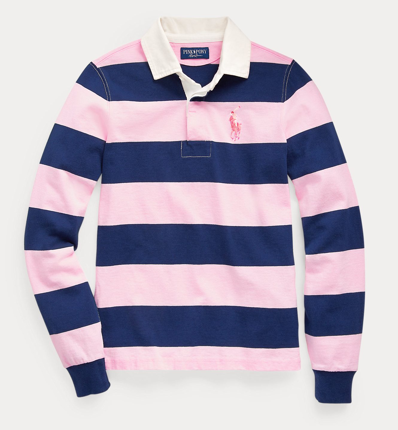 Ralph Lauren Pink Pony Rugby Shirt