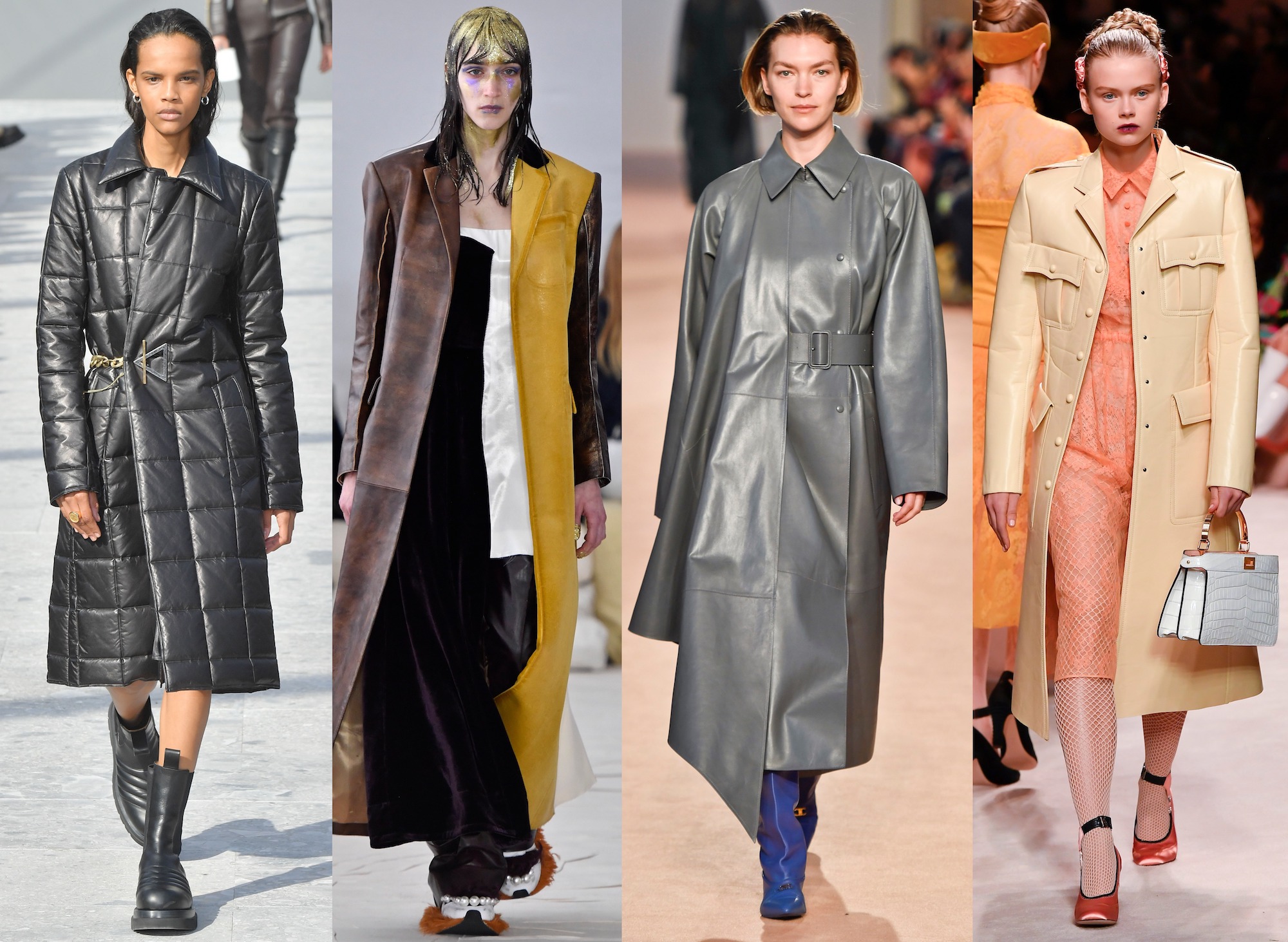 The Allure Of The Leather Trench Coat Grazia Usa