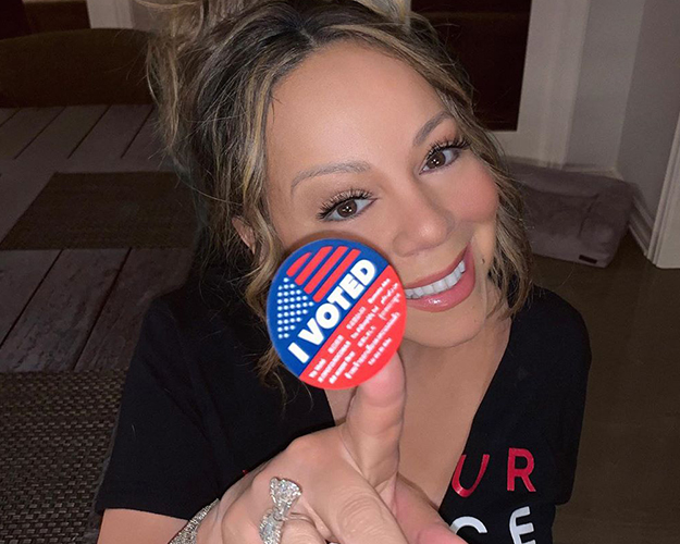 Mariah Carey 'I Voted' Sticker