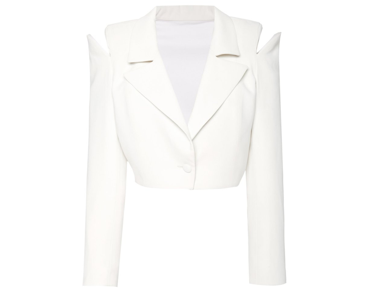 Monot Cropped Blazer, inspired by the suffragette suit Kamala Harris wore during victory speech