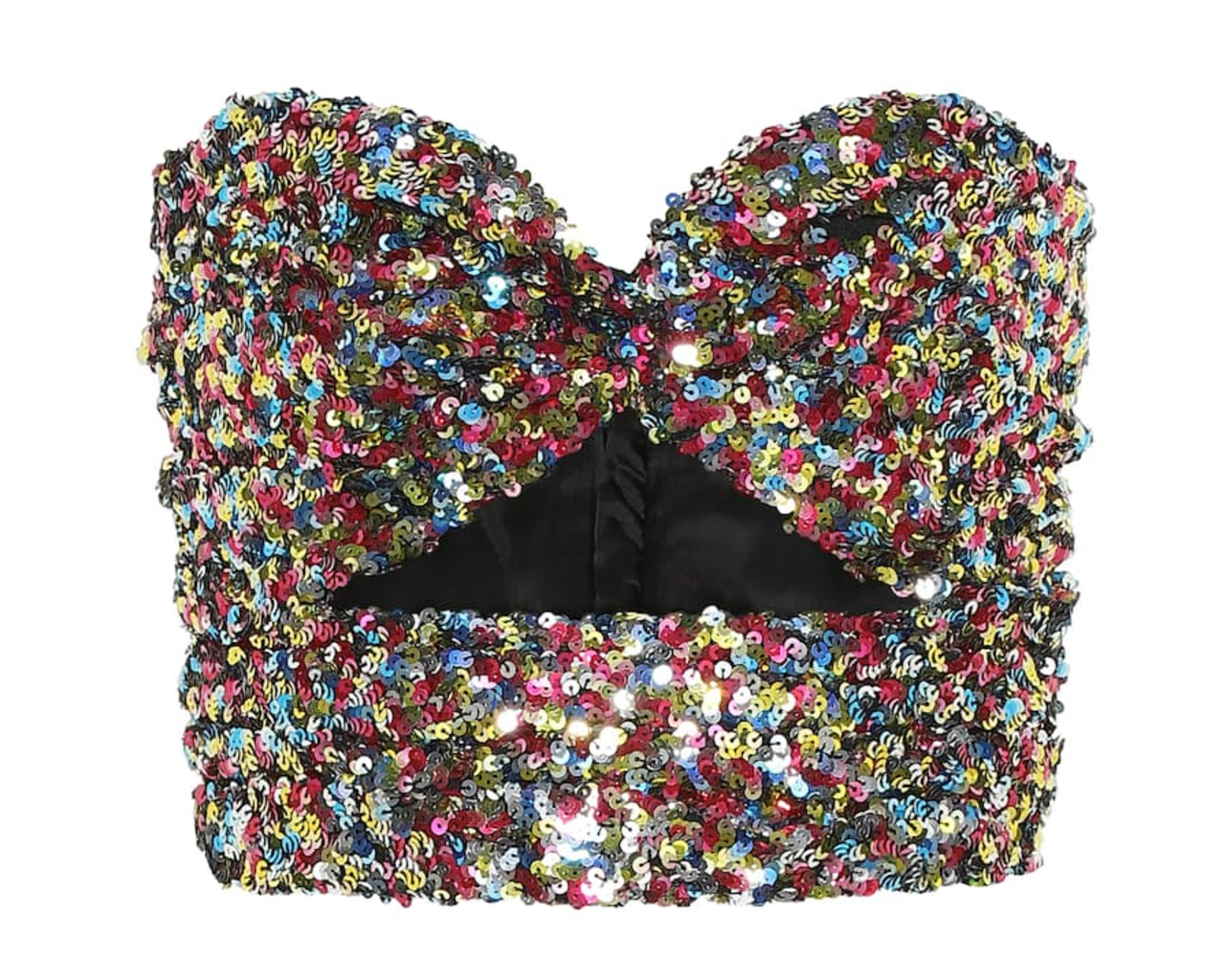THE ATTICO Sequined bustier