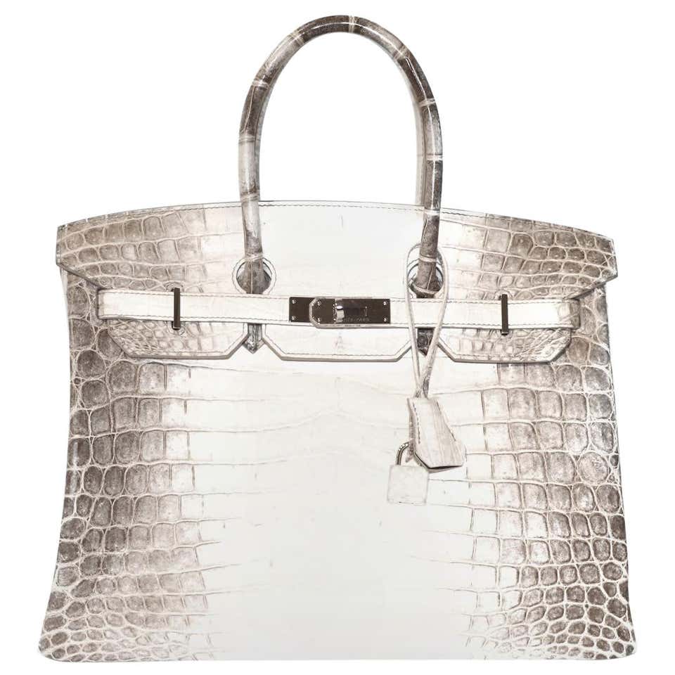 hermès white himalayan crocodile diamond birkin bag