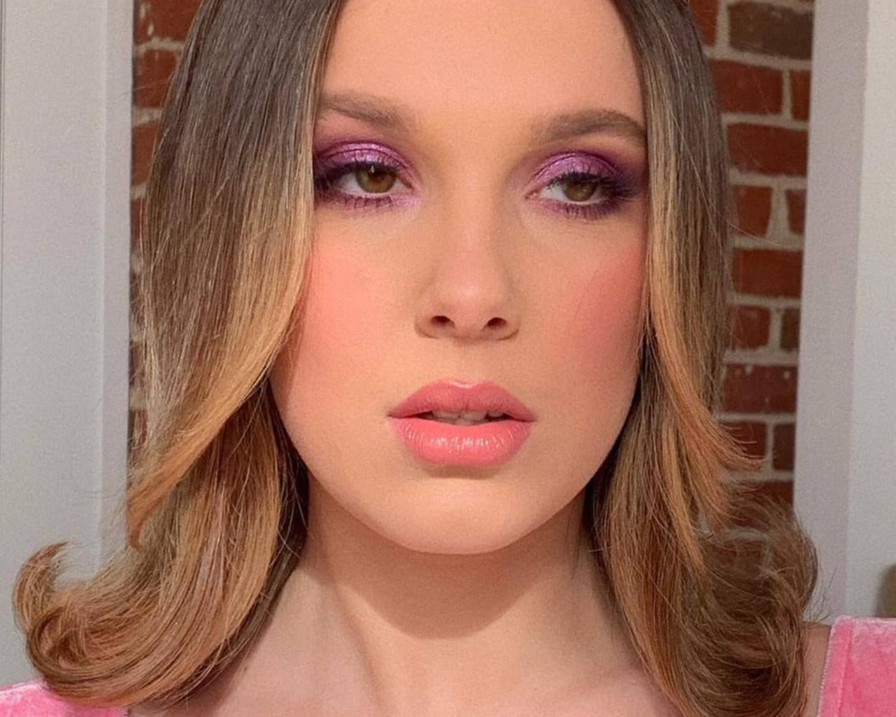 pink and purple eyeshadow