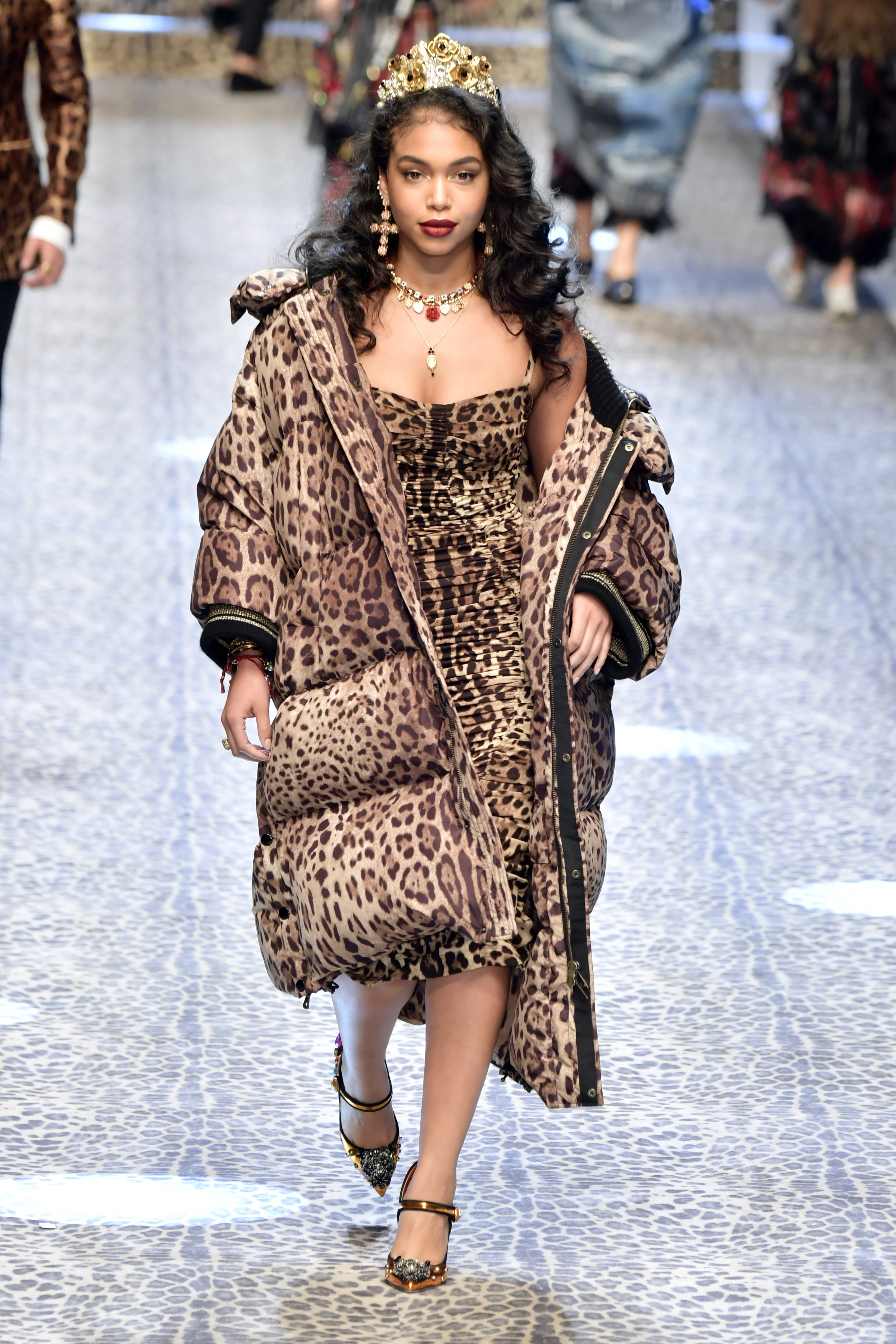Memphis Depay attending the Elie Saab show during Paris Fashion
