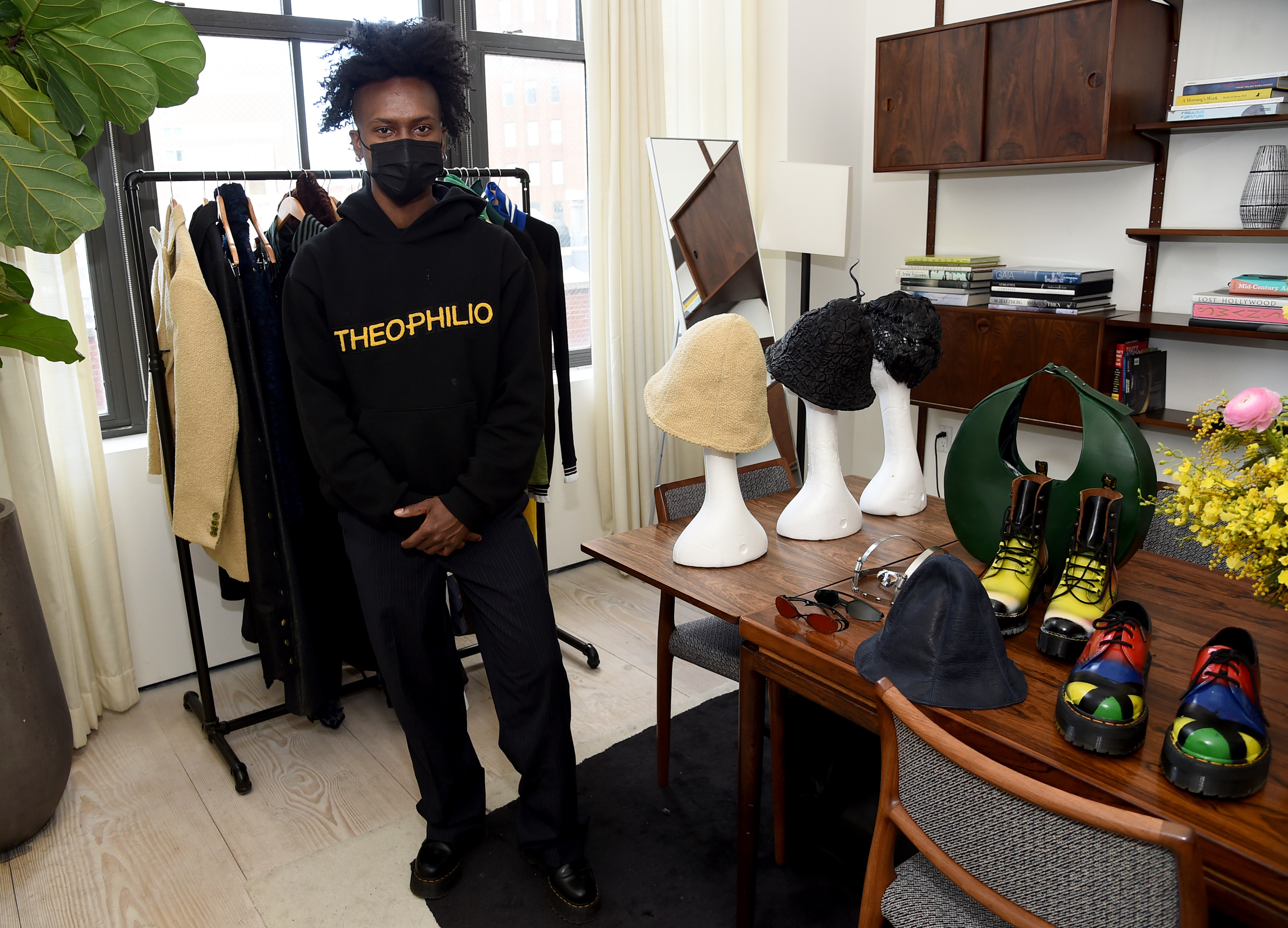 Edvin Thompson of Theophilip at Black In Fashion Council Showroom - February 2021 - New York Fashion Week: The Shows