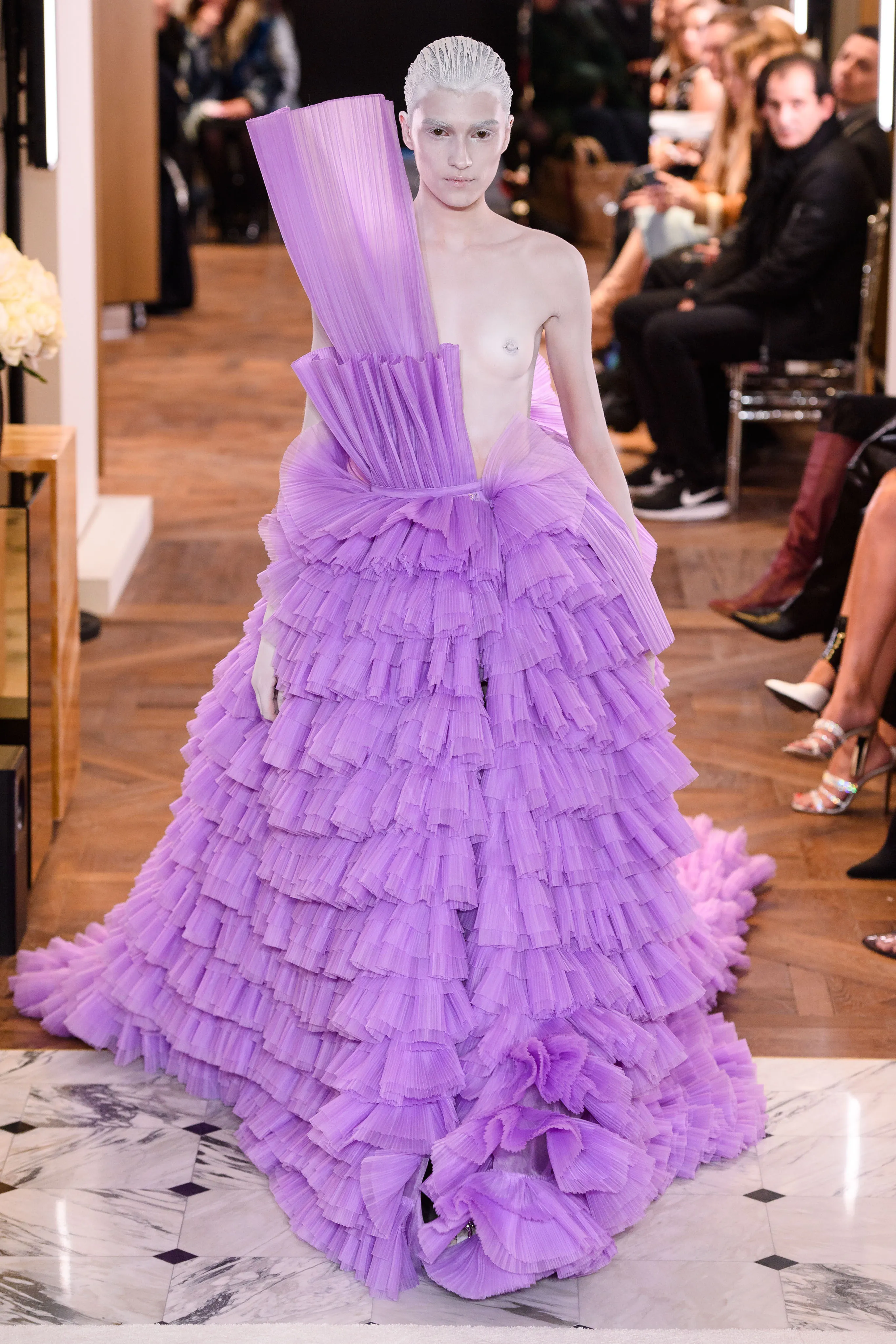 Balmain couture gown