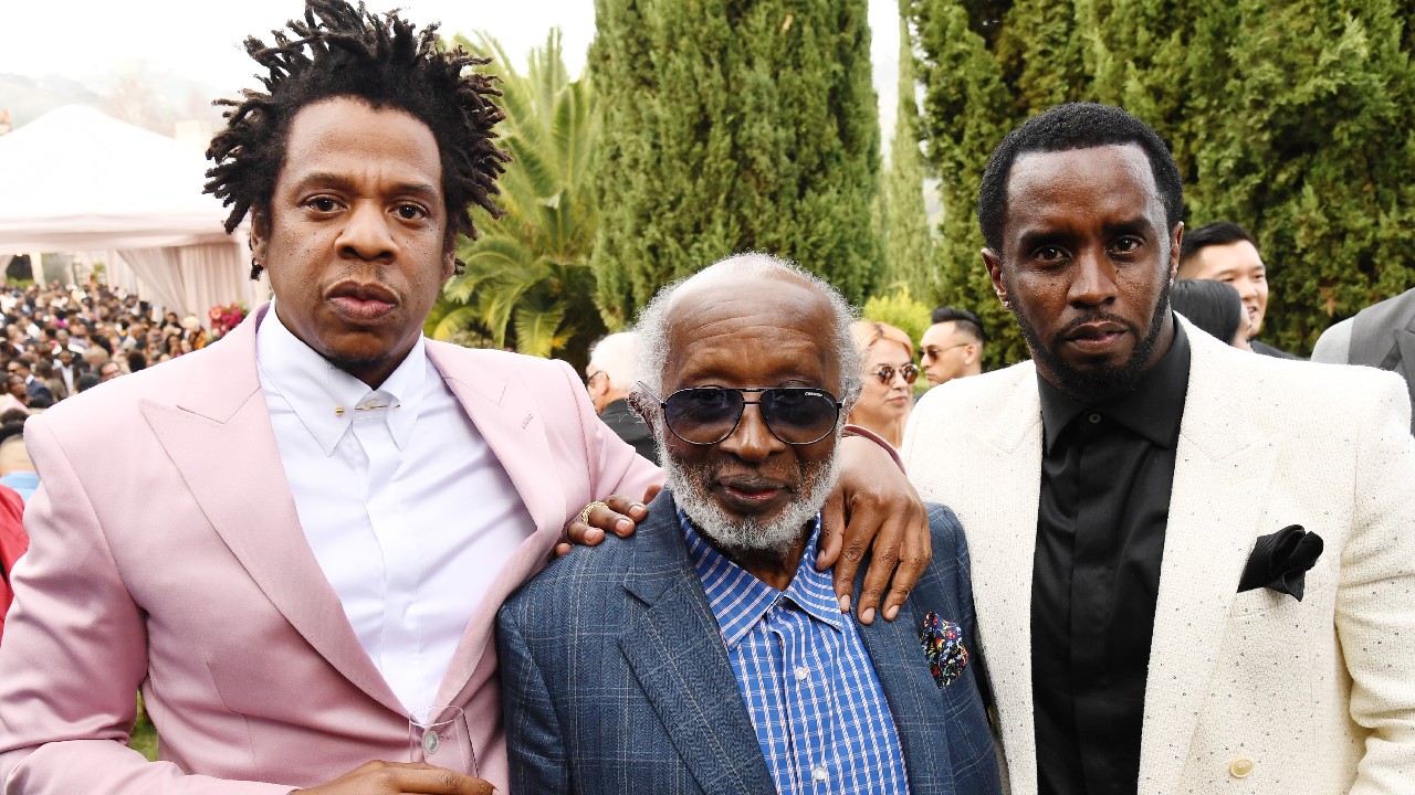 Jay-Z, Clarence Avant, Sean Combs 
