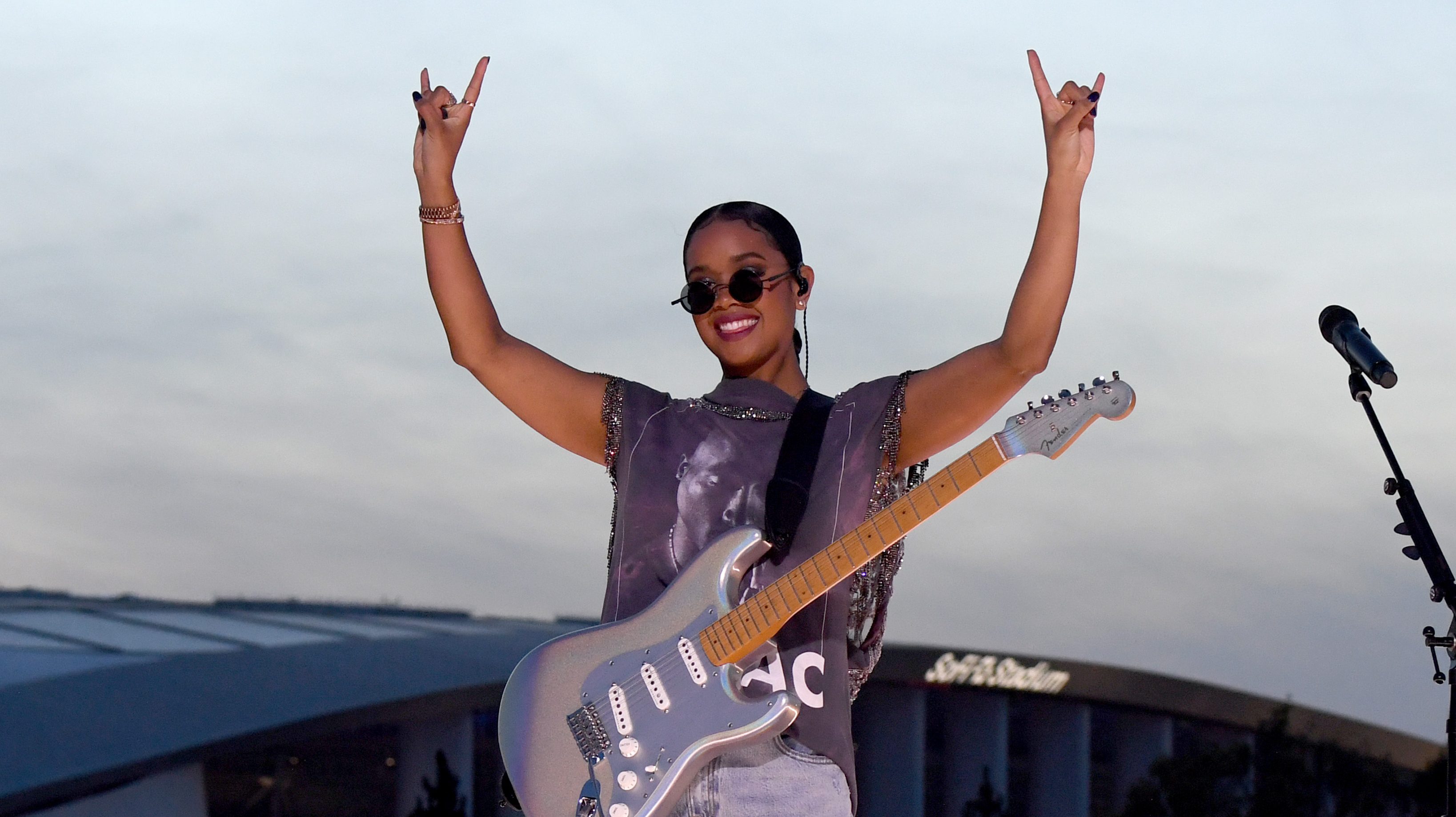 H.E.R. performs at Global Citizen VAX LIVE: The Concert To Reunite The World
