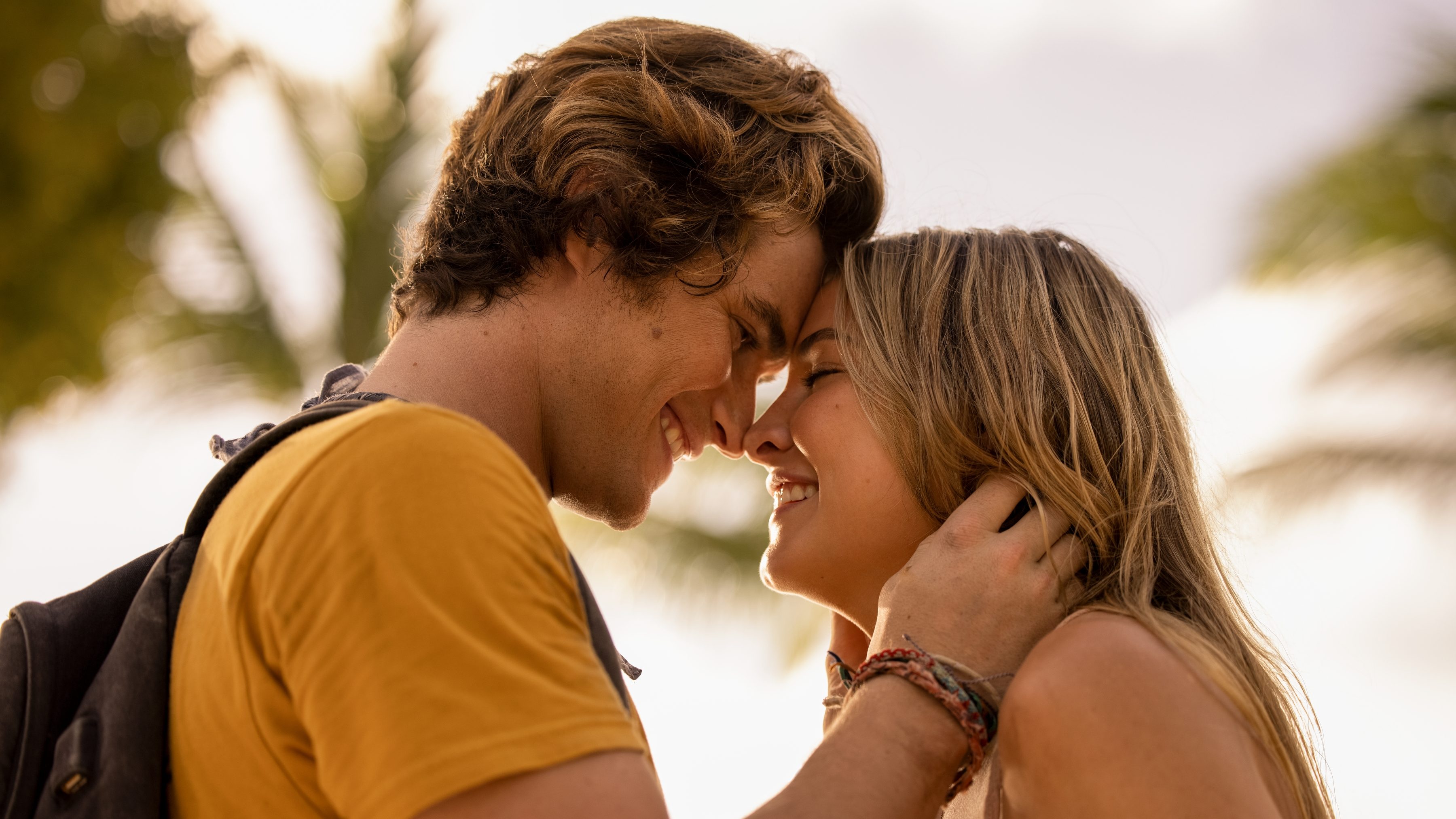 Chase Stokes and Madelyn Cline in <i>Outer Banks</i>