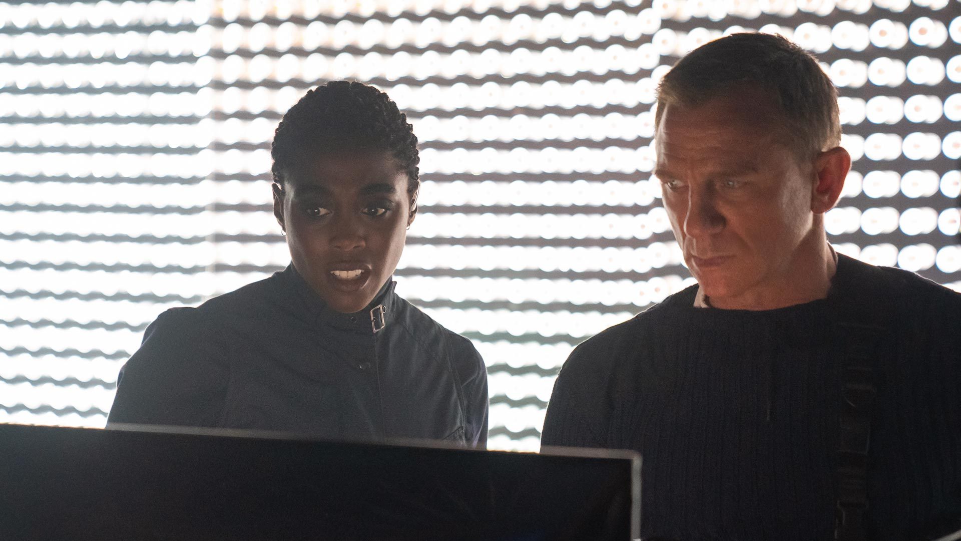 Lashana Lynch and Daniel Craig in No Time To Die