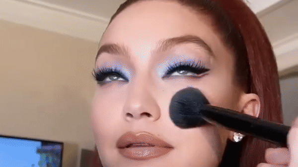 gigi hadid met gala blue dress Gigi Hadid's Met Gala Dress Looks Like Pure Art