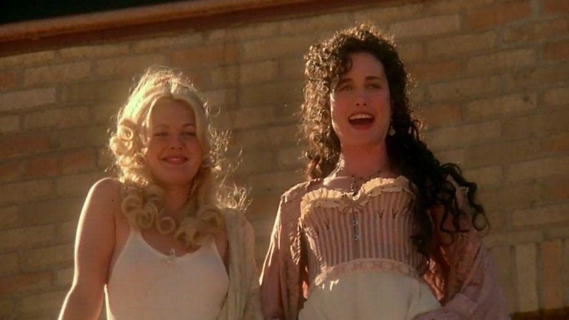 Drew Barrymore and Andie MacDowell in Bad Girls