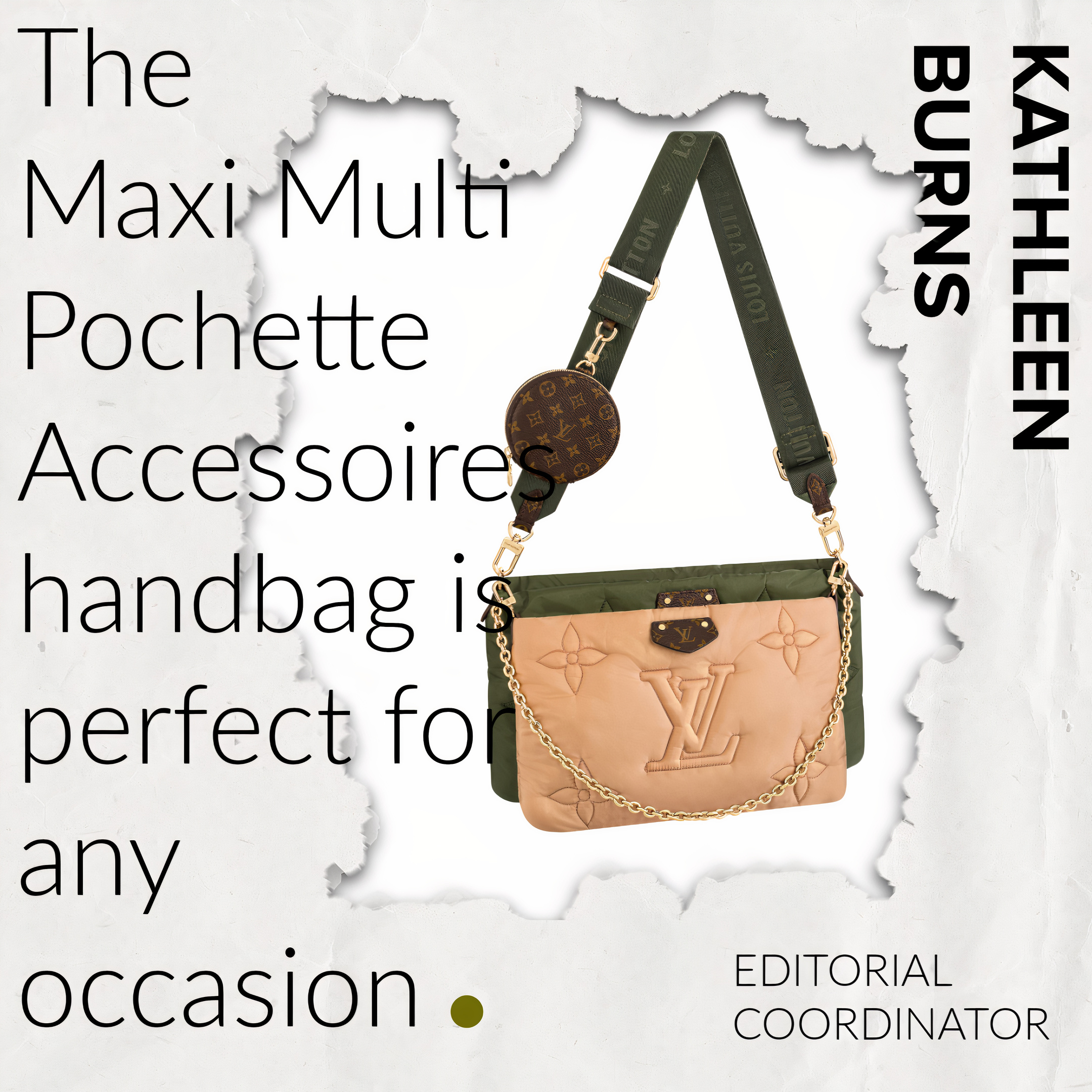 Louis Vuitton Maxi Pochette Accessories Beige - Branded Line
