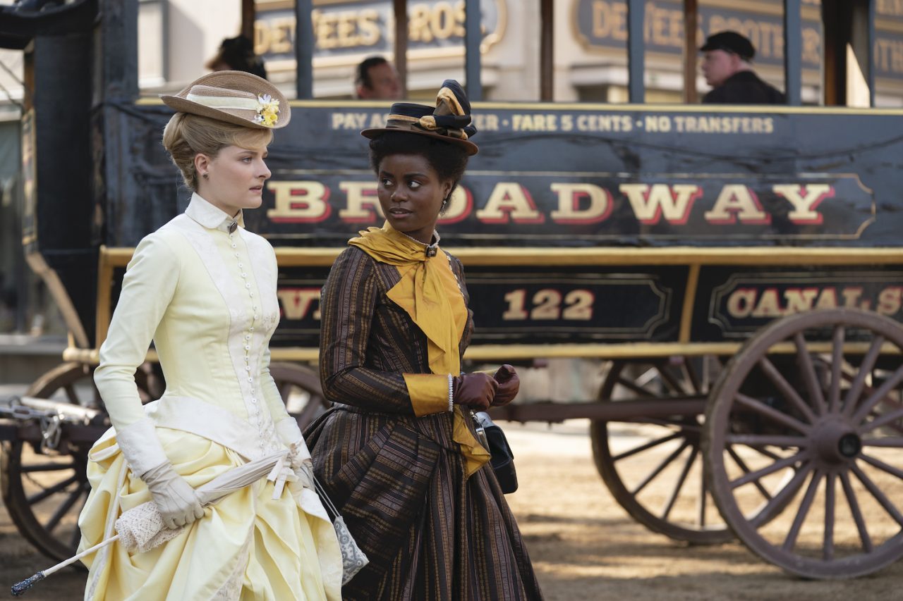 Louisa Jacobson and Denée Benton in <i>The Gilded Age</i>