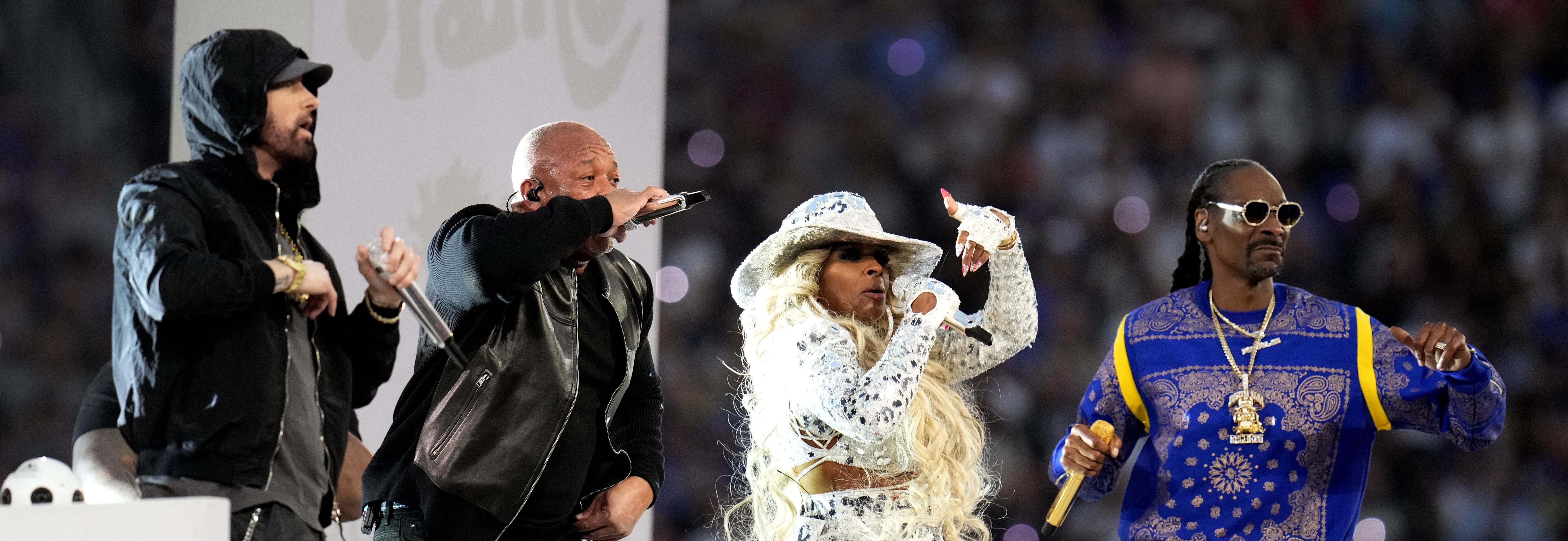 Mary J. Blige wows Super Bowl halftime show in crystal-embellished
