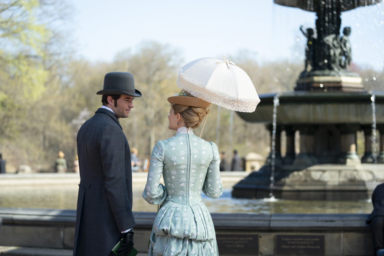 Thomas Cocquerel and Louisa Jacobson in <i>The Gilded Age</i> 