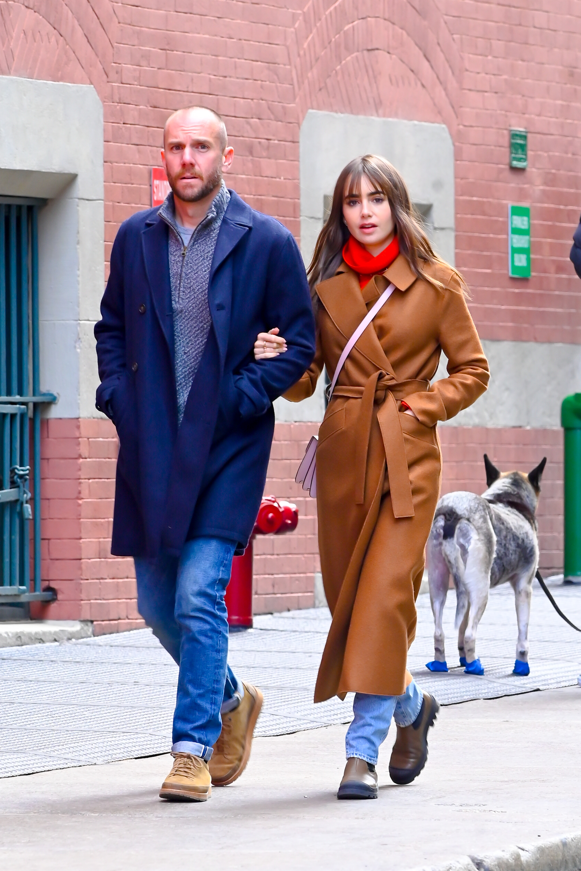 Lily Collins With Charlie