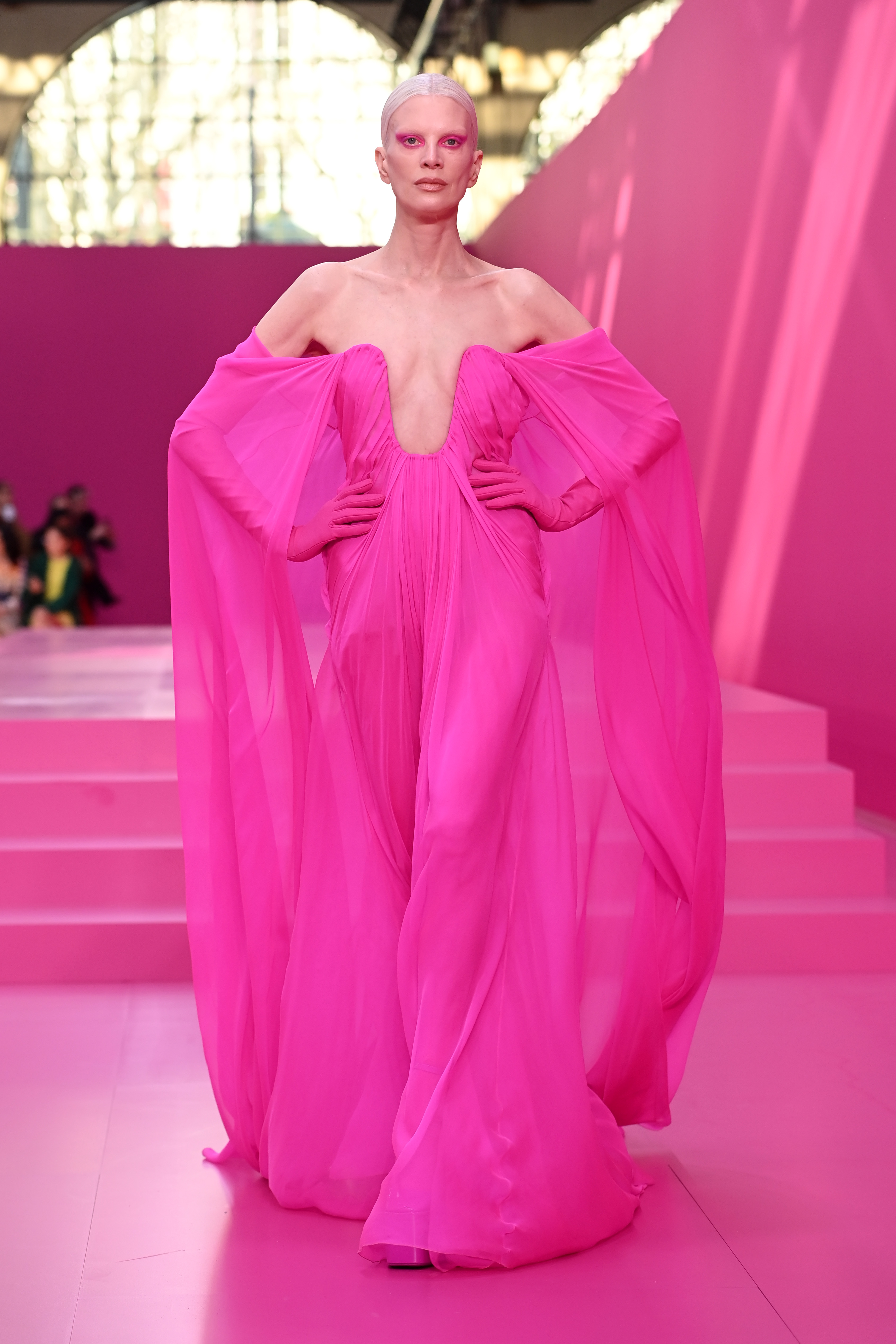 Zendaya Attends Valentino’s Pink PP Collection at Paris Fashion Week