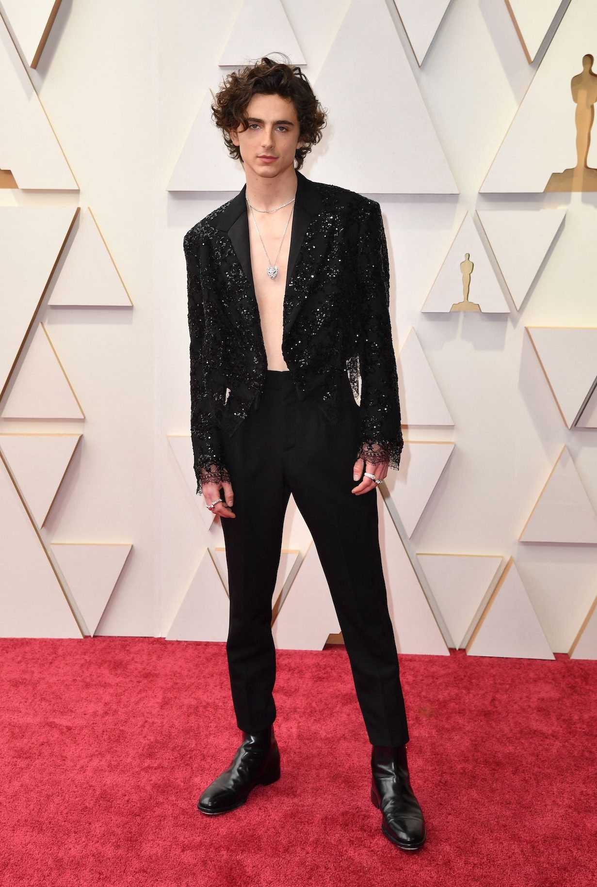 Timothée Chalamet Fans on X: Timothée Chalamet on the red carpet tonight  at the #Oscars  / X
