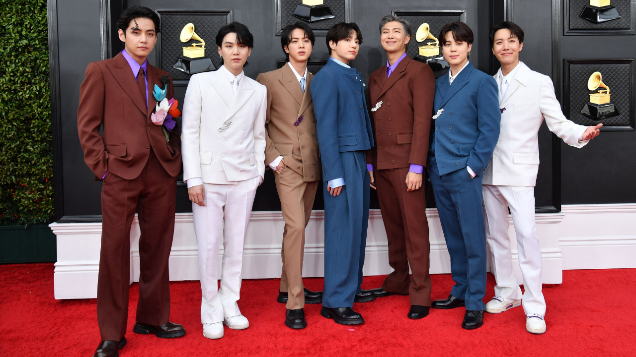 BTS Offers Seven Takes on Modern Suiting at the Grammys