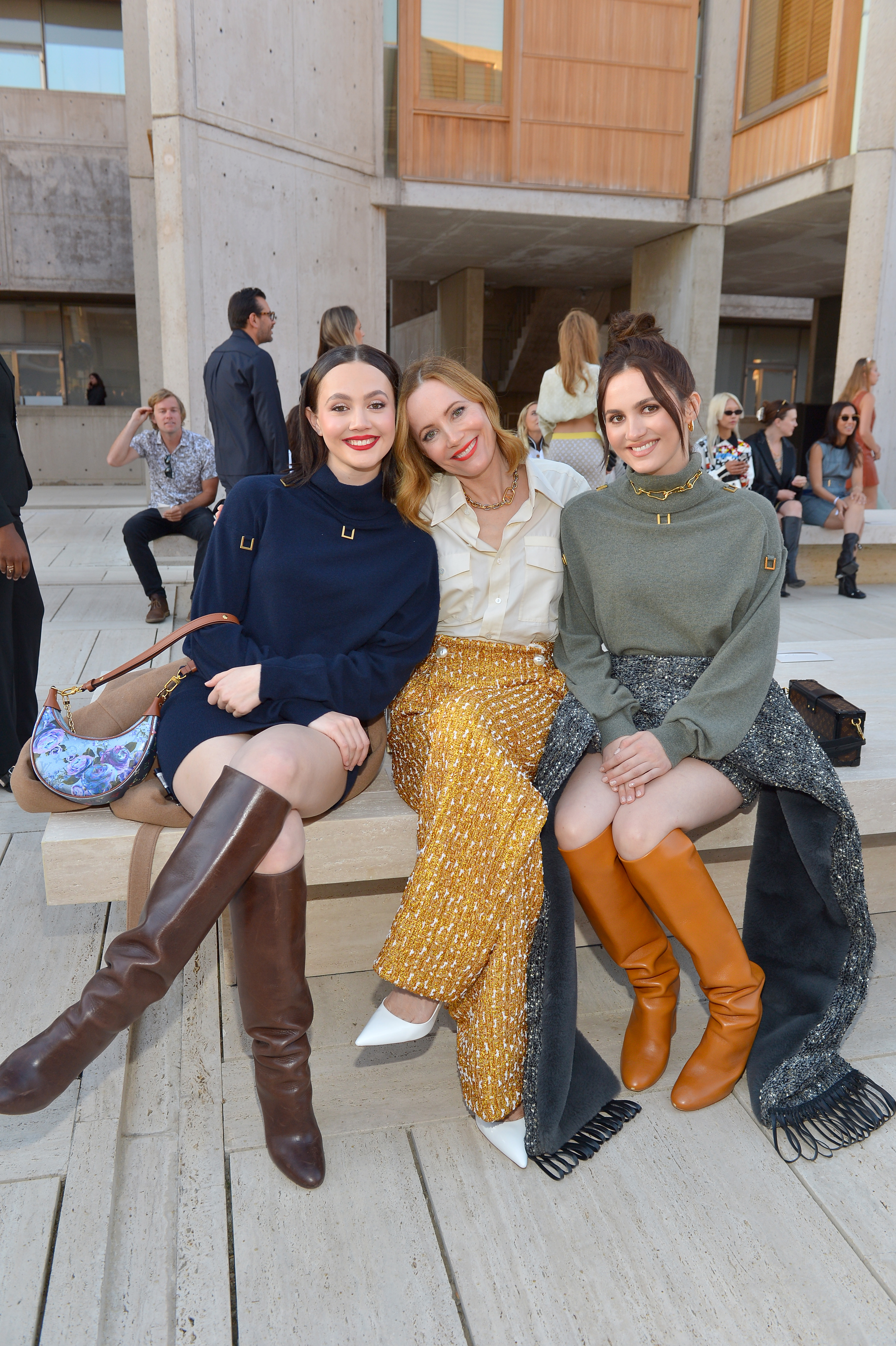 This Is 40 Photo with Leslie Mann and Daughters Maude and Iris Apatow