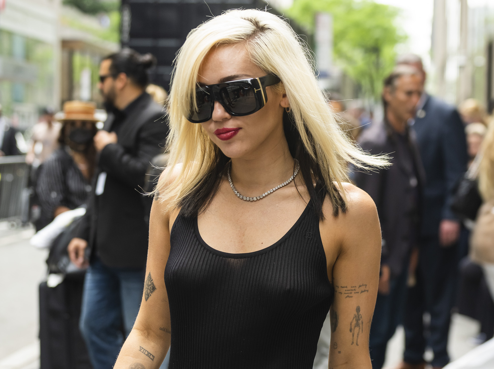 Miley Cyrus Wears Vintage Archival Pieces During N.Y.C. Appearances