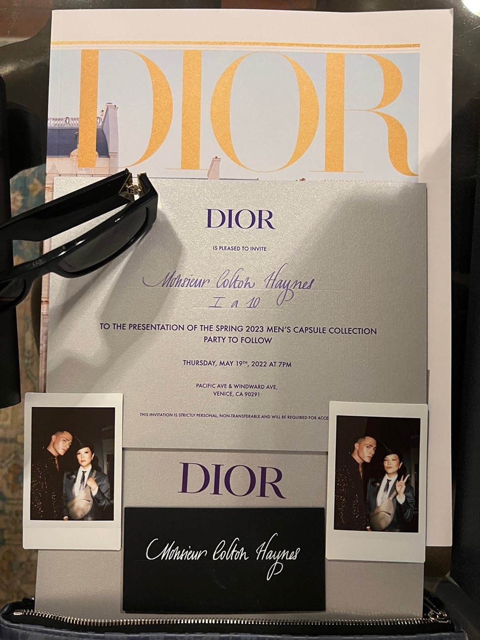 Colton Haynes Dior 2023 Runway